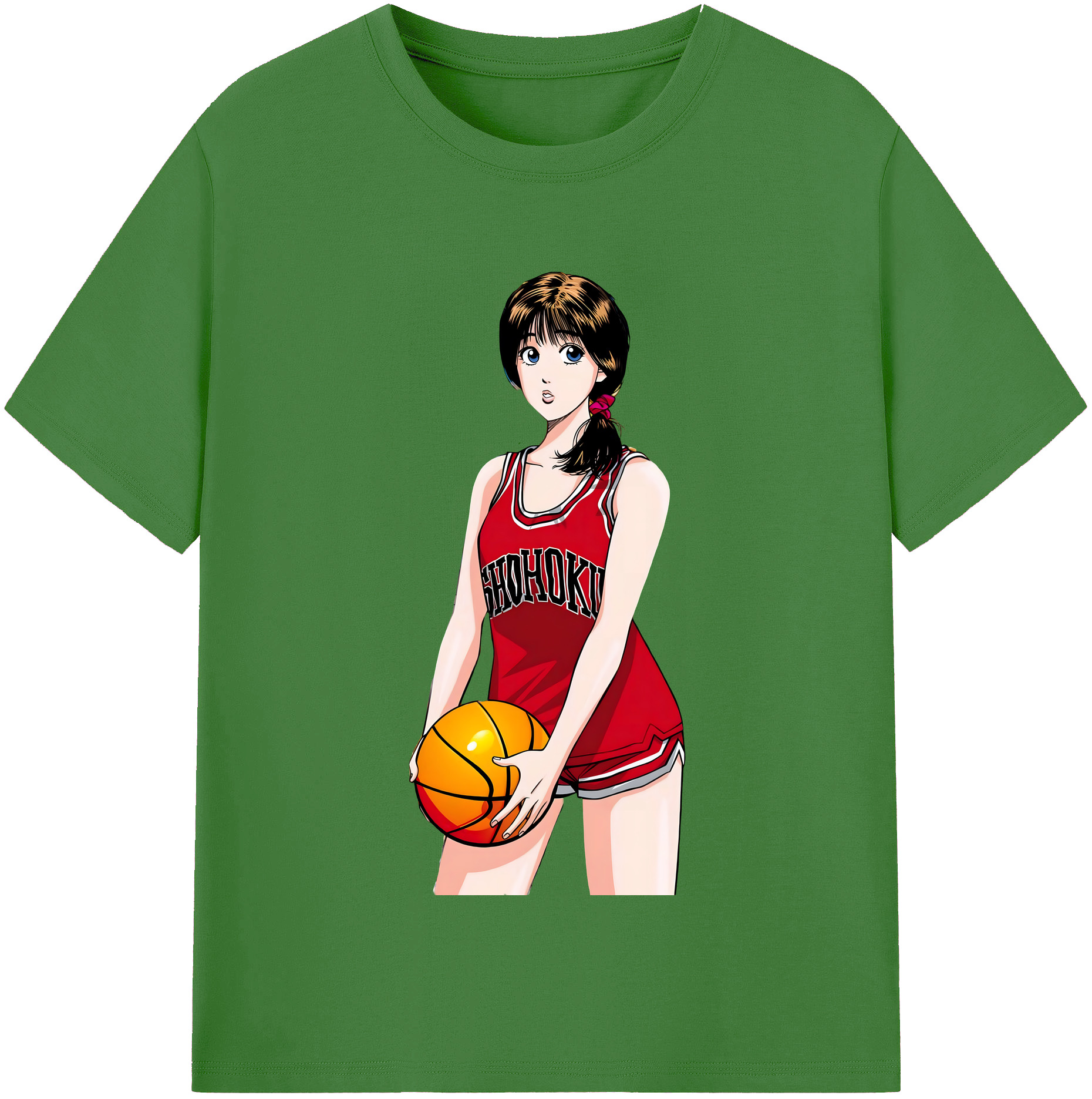 （画像用） SLAM DUNK／スラムダンク レディースカジュアルプリントTシャツ（綿100％）